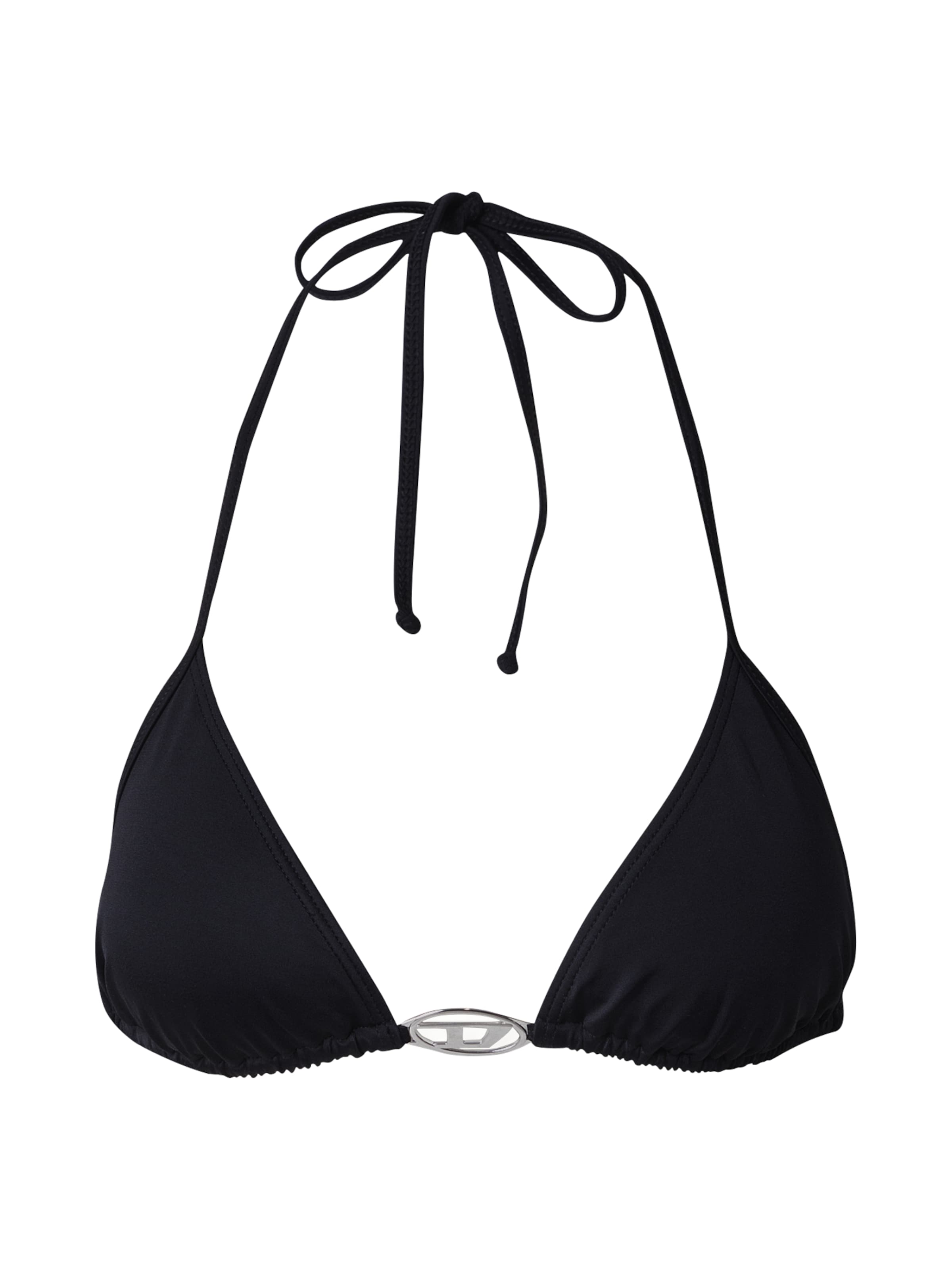 DIESEL Triangel Bikinitop &#x27;SEES-T-DNM&#x27; in Zwart: voorkant