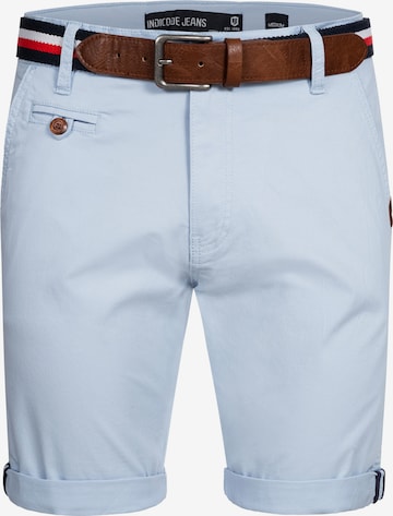 INDICODE JEANS Chino Pants ' Creel ' in Blue: front