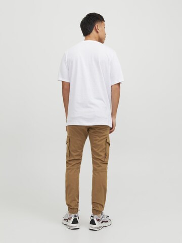 JACK & JONES Tapered Cargobukser 'Paul Flake' i brun