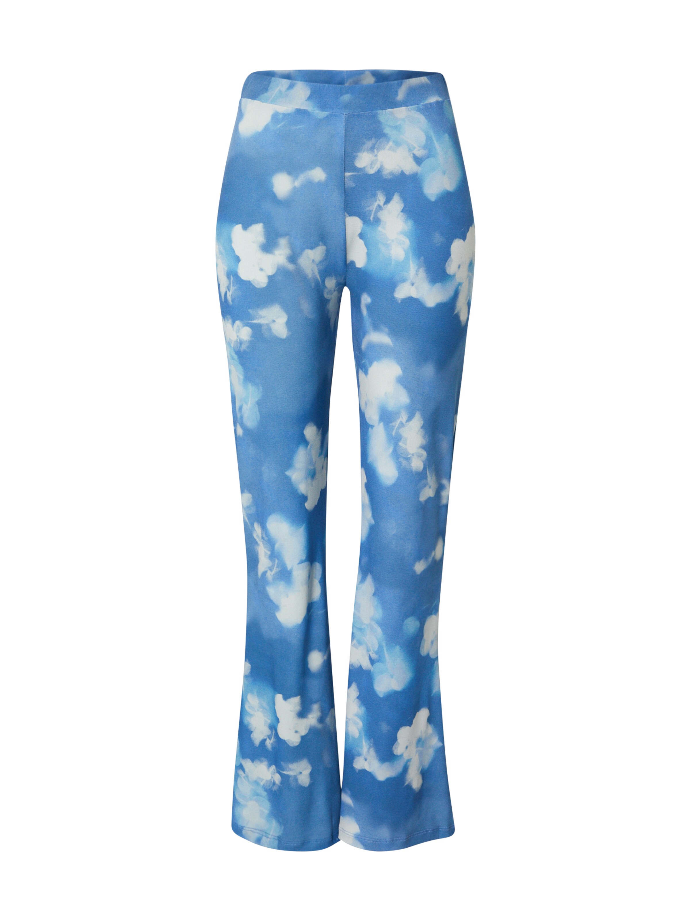 Nasty Gal Flared Trousers in Blue: front