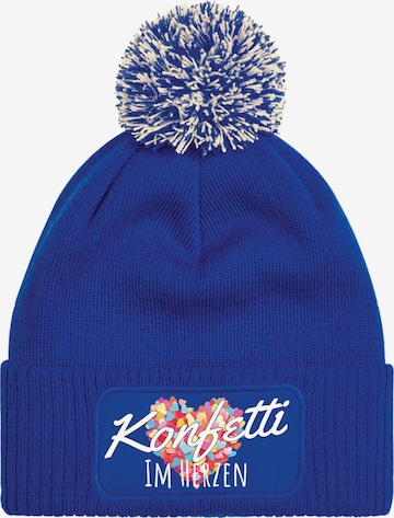 Youth Designz Beanie 'Konfetti im Herzen' in Blue: front