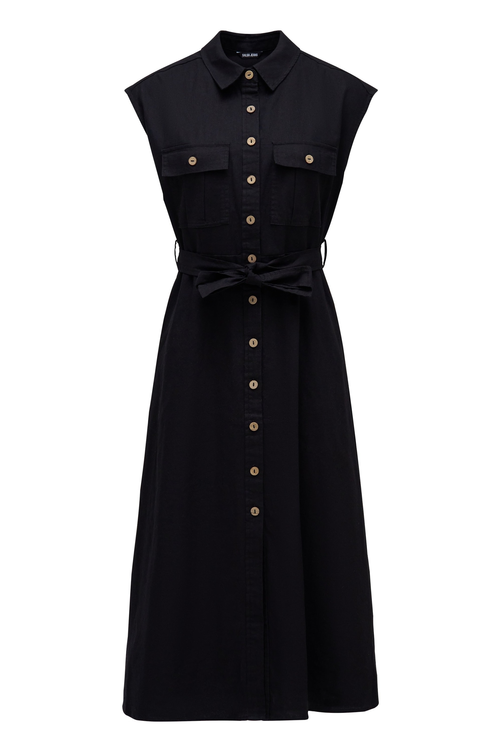 Salsa Jeans Dress in Black: front