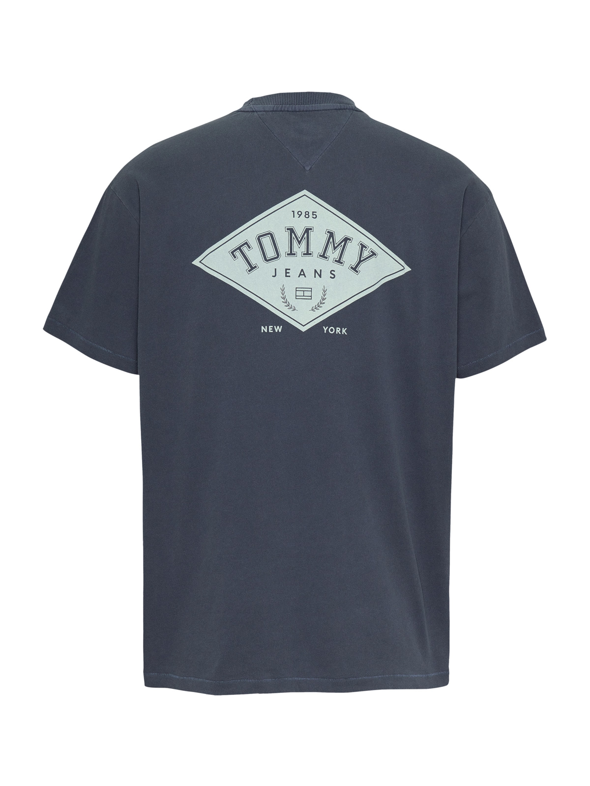 Tommy Jeans Tričko 'VARSITY' – modrá: zadní strana