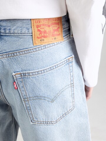 LEVI'S ® Loosefit Jeans '470™ Baggy Shorts' i blå
