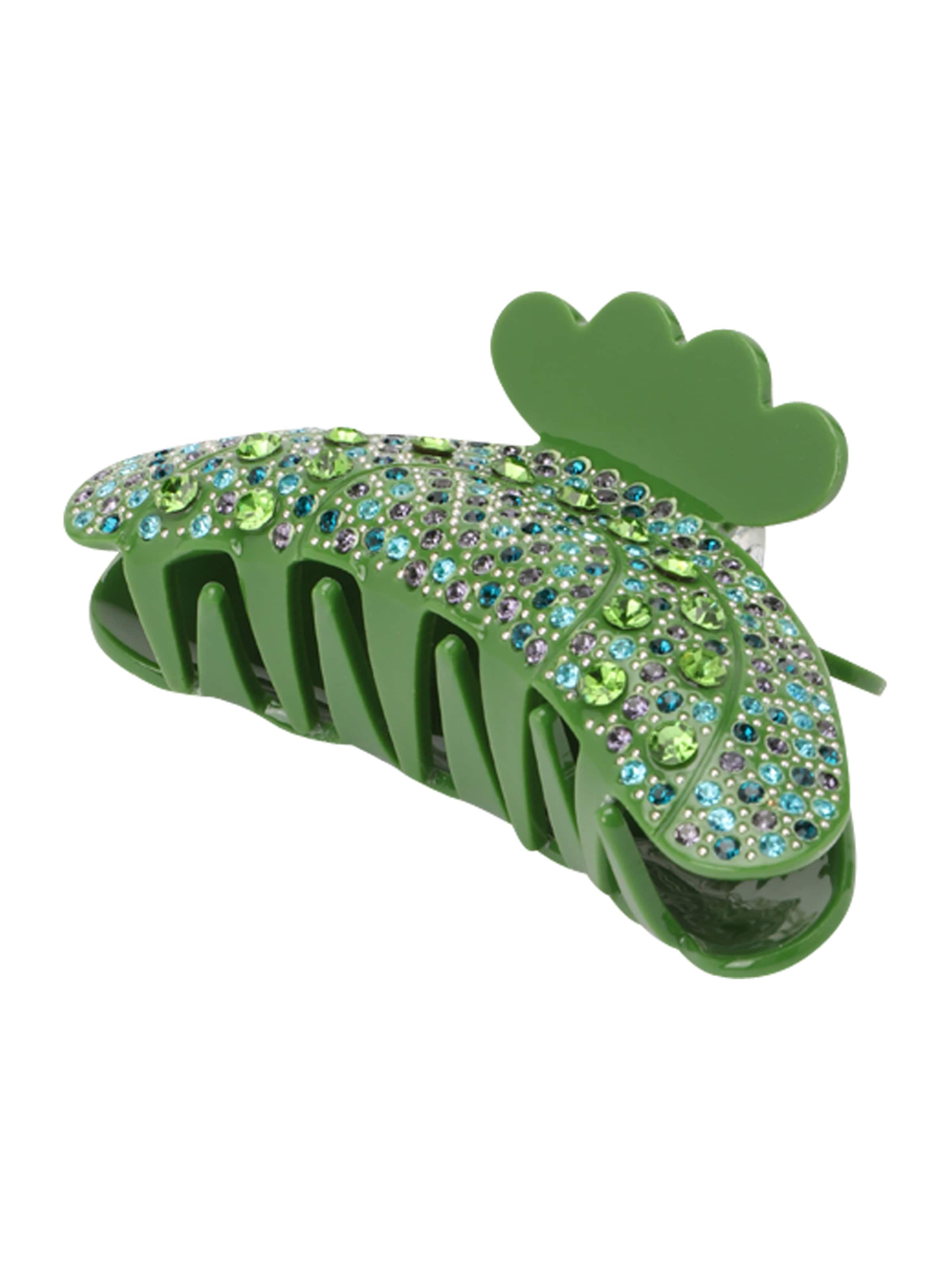 SUI AVA Haarspange 'Helen Bella' in Grün: Vorderseite