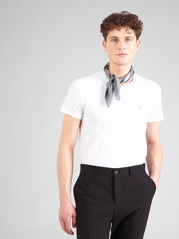 GUESS Shirt 'CALEB HERO' in White: front