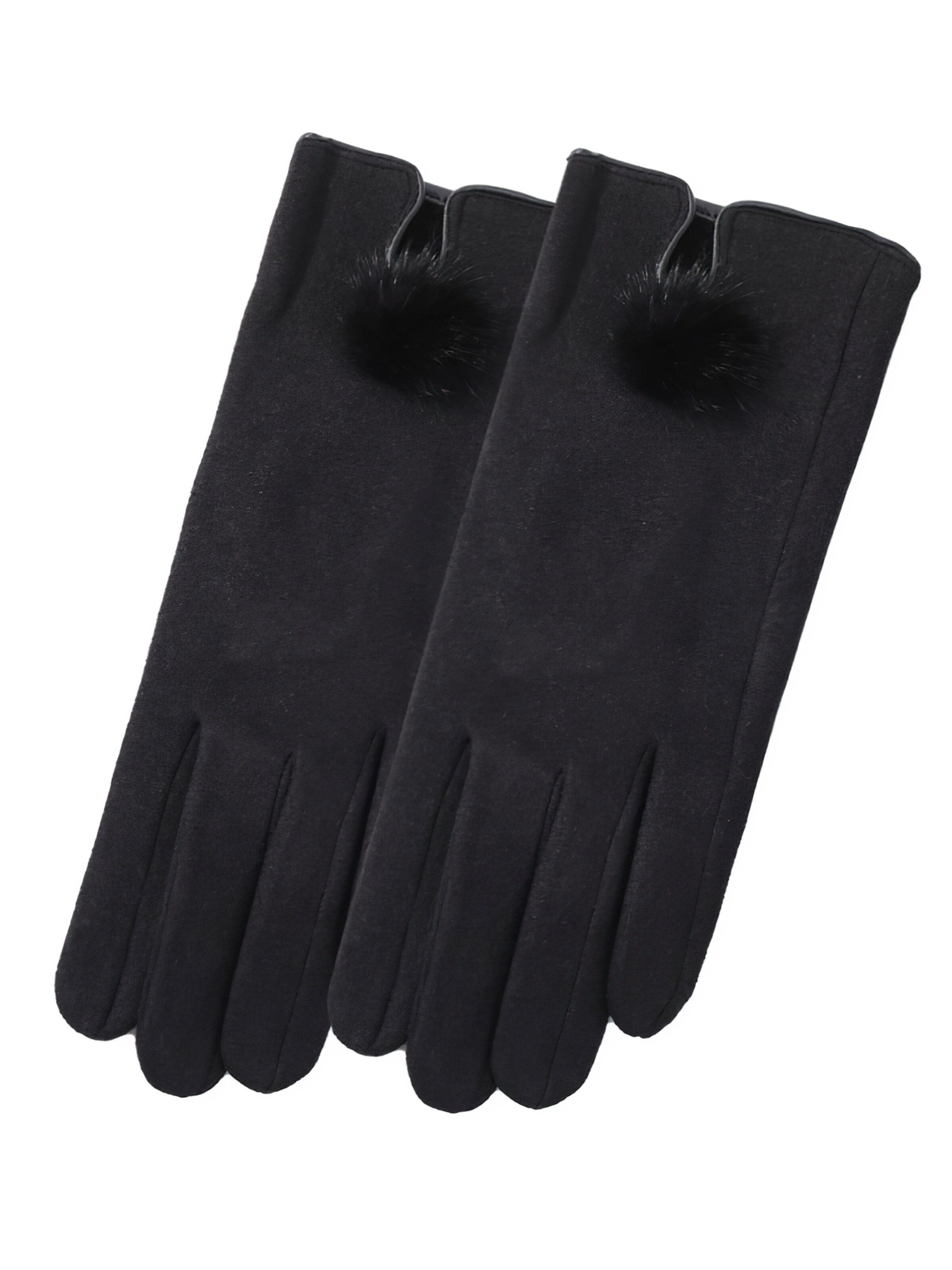Magicshe Fingerhandschuhe 'Winterhandschuhe mit Touchscreen Funktion und warmem Futter'‌‌ in Schwarz: Vorderseite