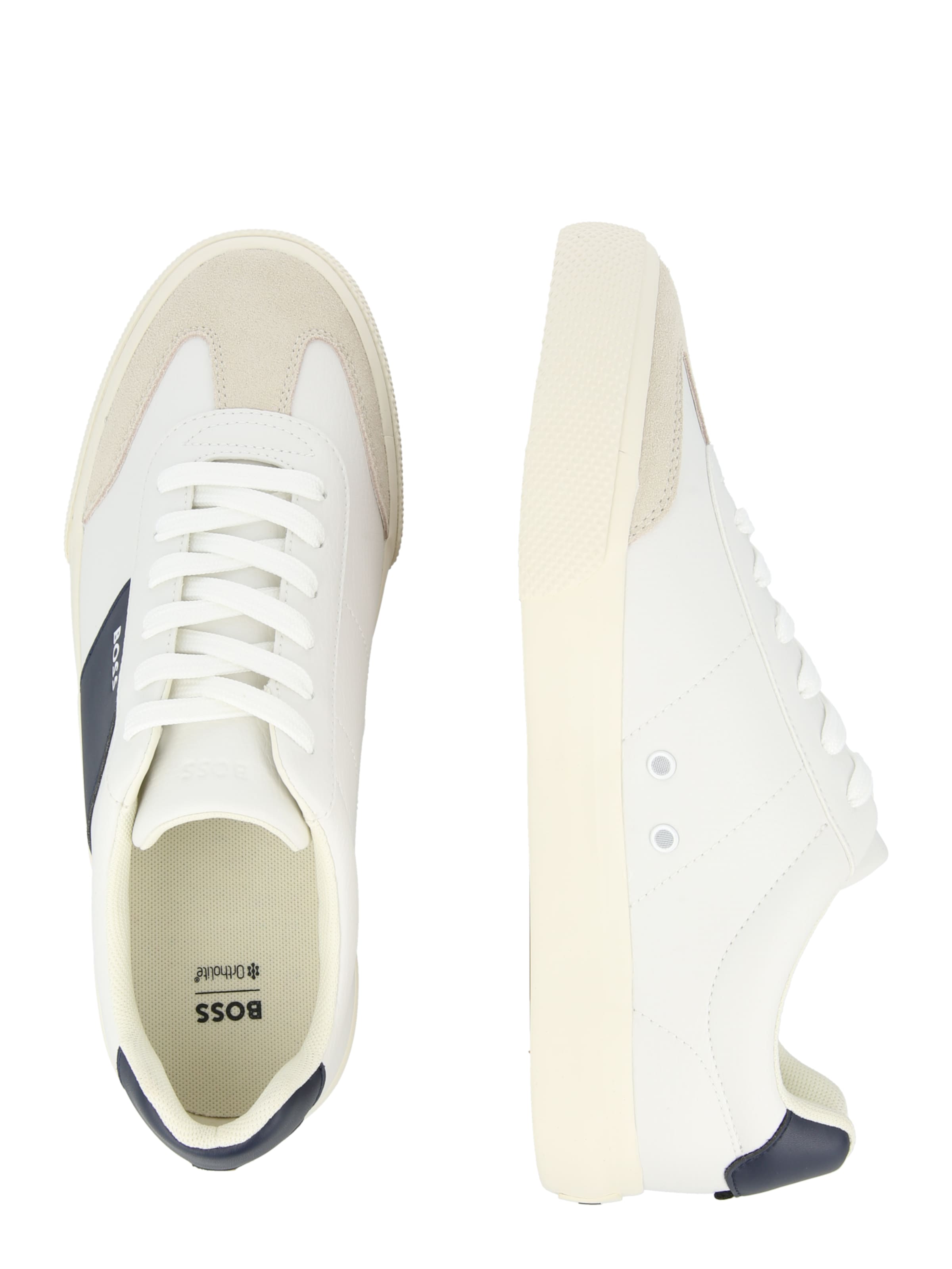 BOSS Rövid szárú sportcipők 'Aiden' - fehér