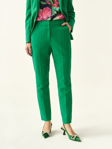 TATUUM Normální Kalhoty s puky 'Jani' – zelená: přední strana