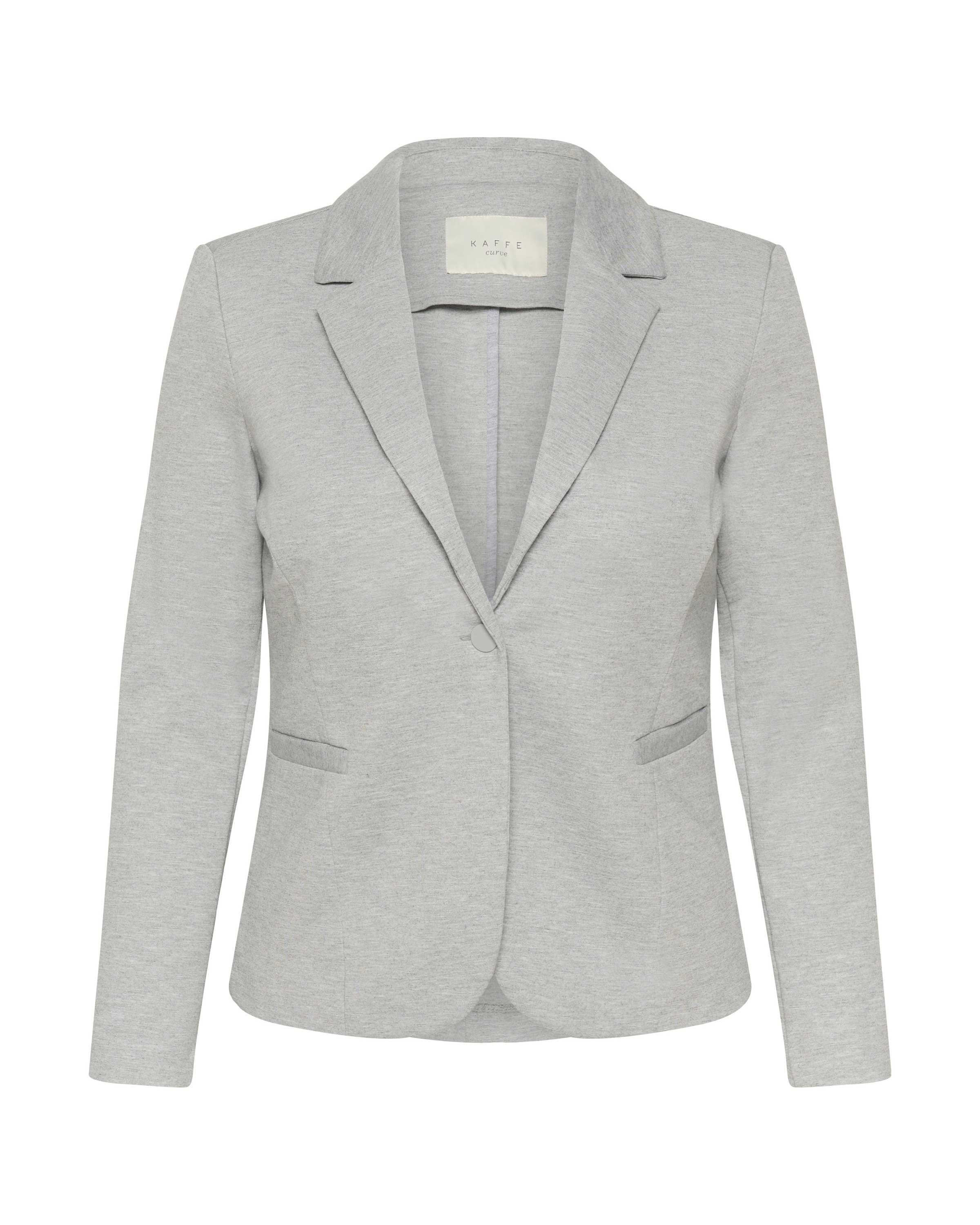 KAFFE CURVE Blazer in Grau: Vorderseite