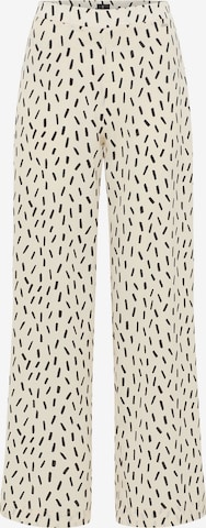 Wide leg Pantaloni 'Eucaly' di DreiMaster Klassik in bianco: frontale