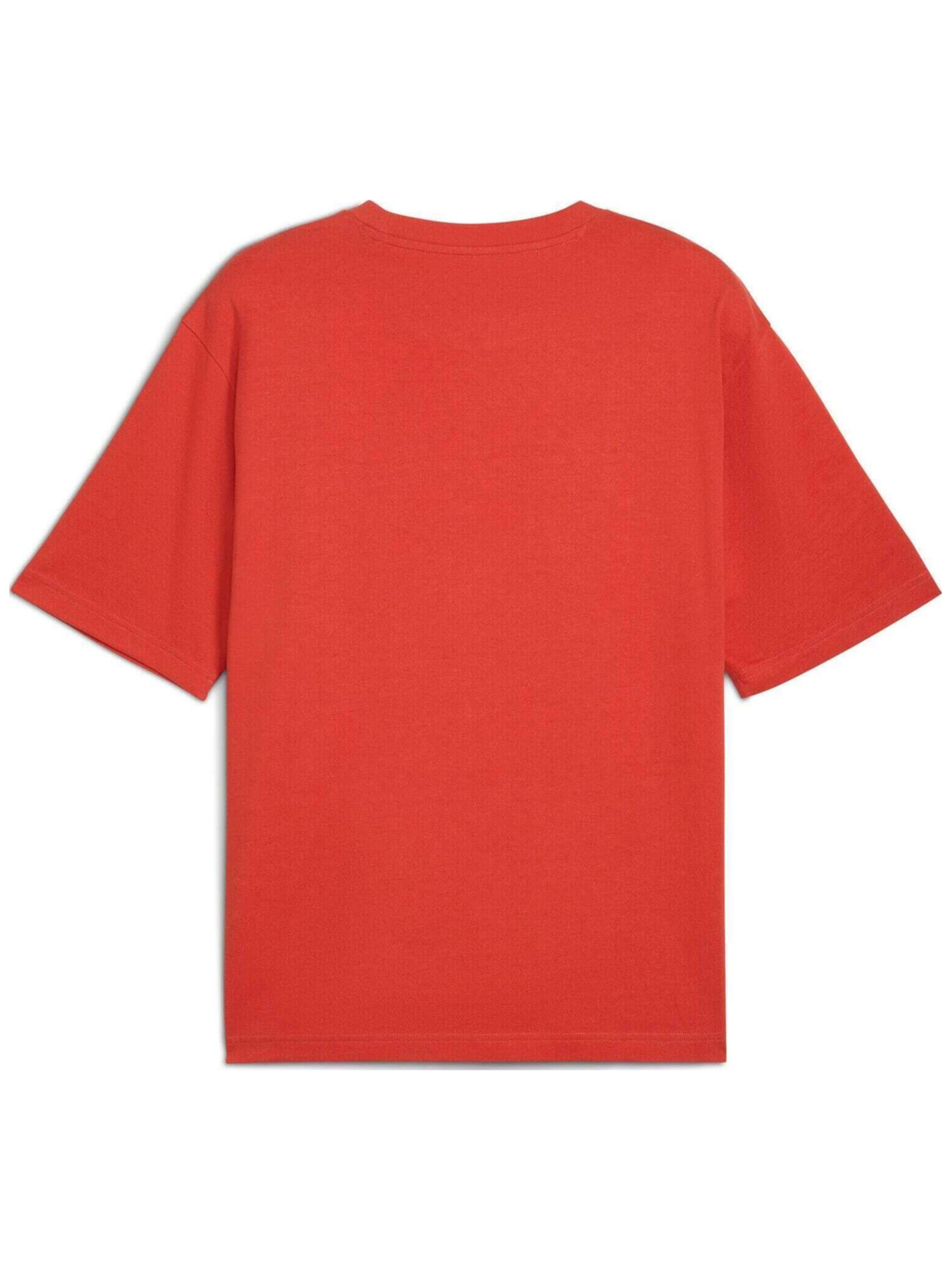 T-Shirt 'Puma Wardrobe Ess Boxy Tee' PUMA en rouge