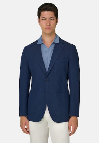 Coupe regular Veste de costume Boggi Milano en bleu : devant
