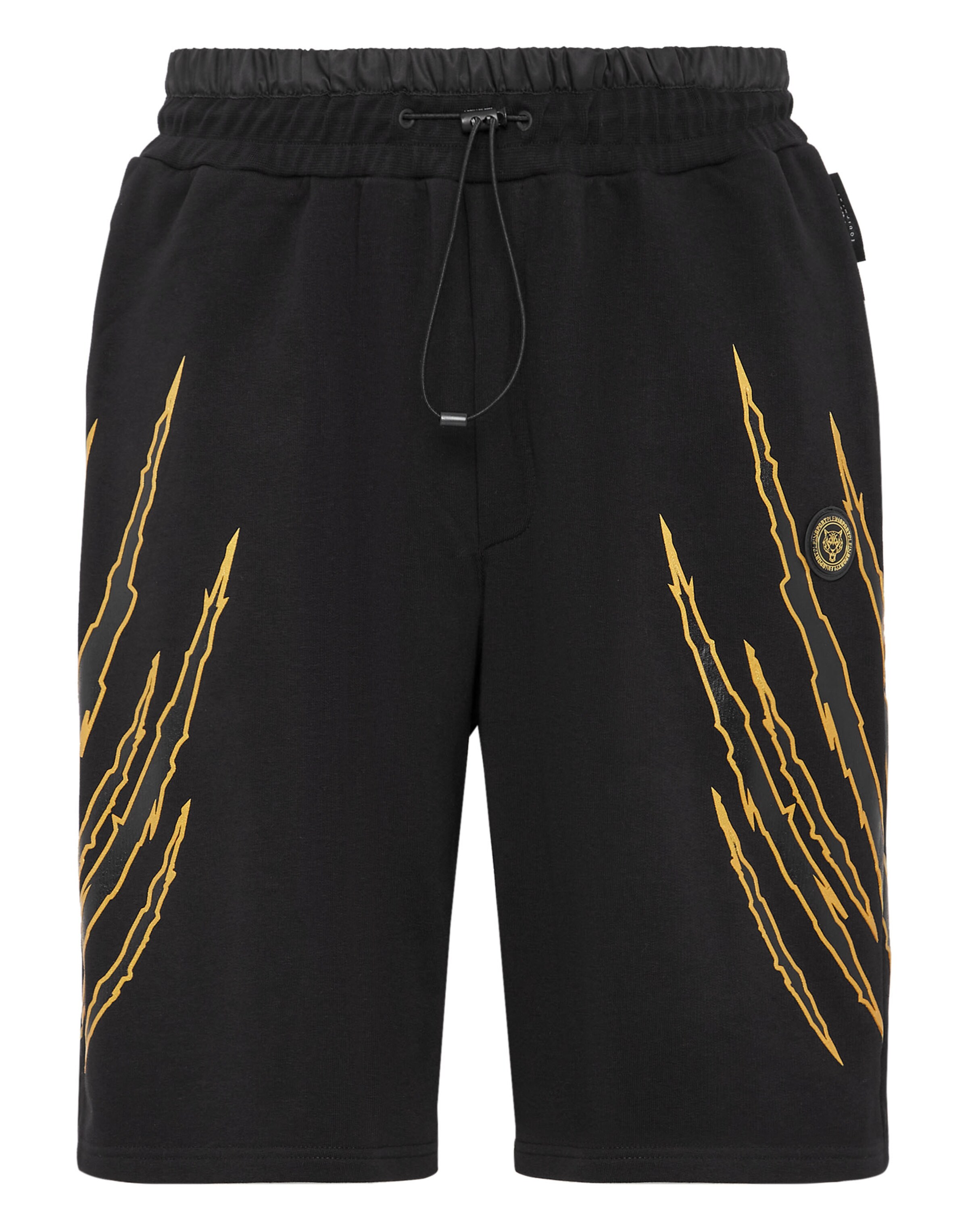 Plein Sport Trousers in Black: front