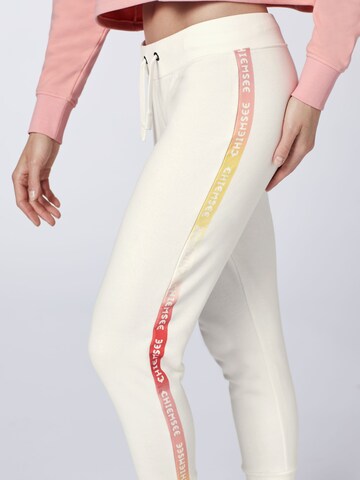 CHIEMSEE Slim fit Workout Pants in White