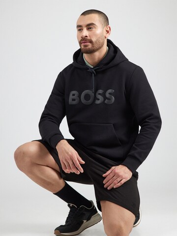 Sweat-shirt 'Soody' BOSS en noir : devant
