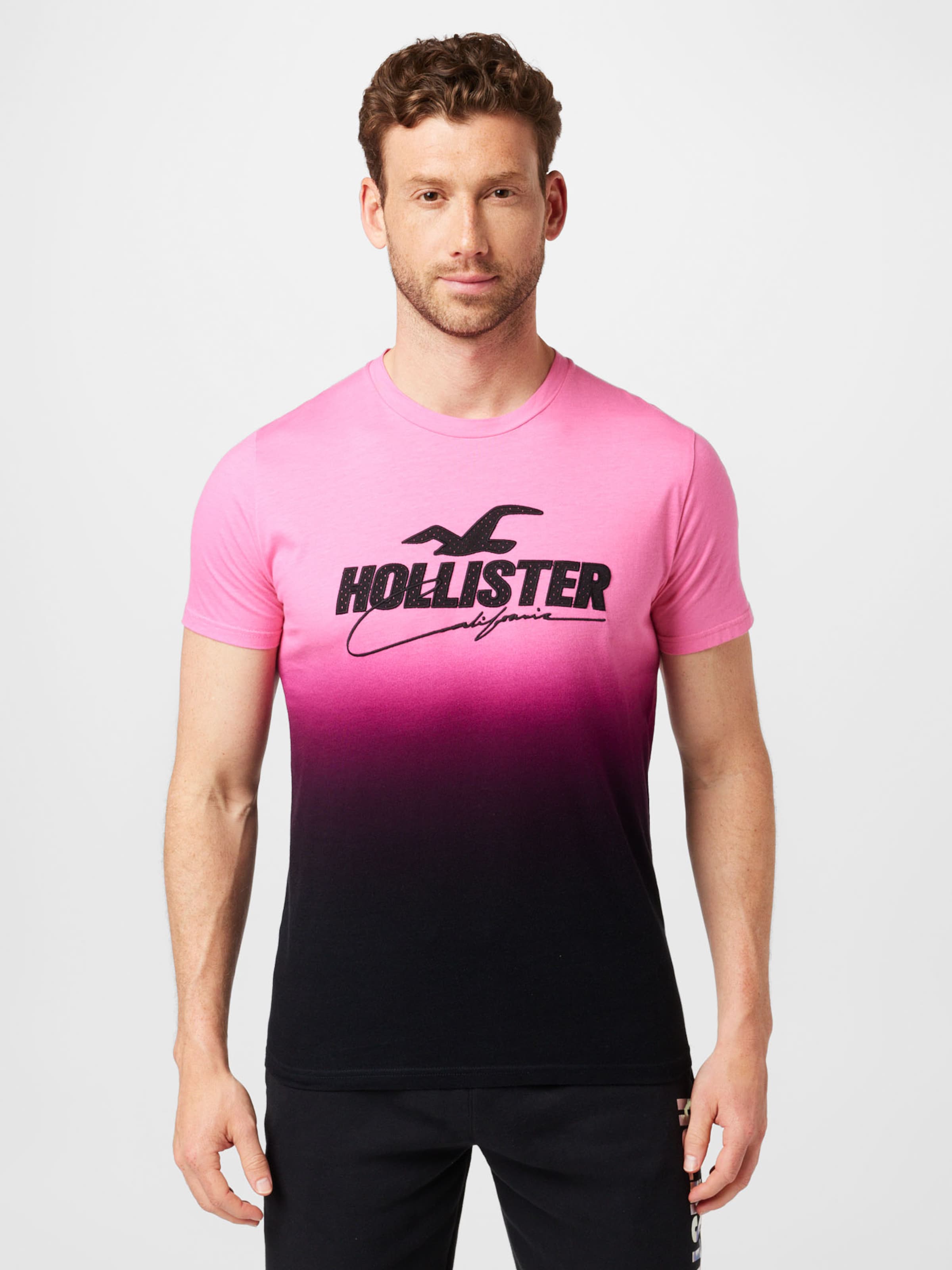 Camiseta rosa hollister hot sale