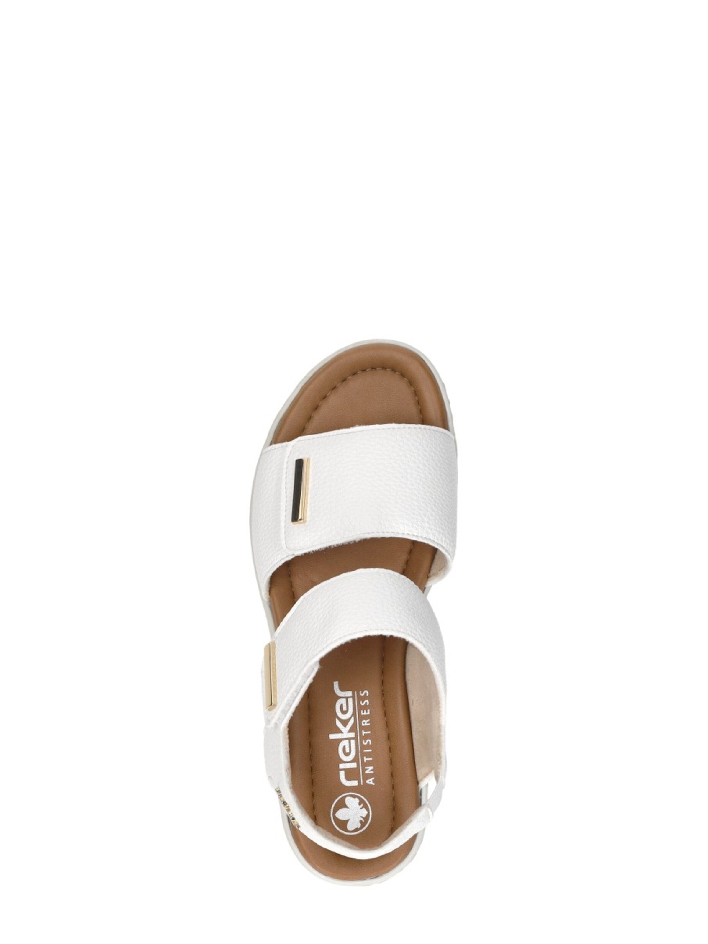 Rieker Sandal 'Sandalen Plat' in White