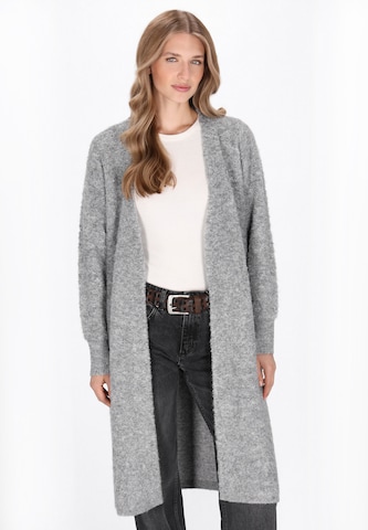 DreiMaster Vintage - Abrigo de punto en gris: frente