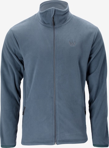 Whistler Athletic Fleece Jacket 'Cocoon' in Blue: front