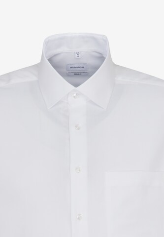 SEIDENSTICKER Regular fit Business Shirt ' Regular ' in White