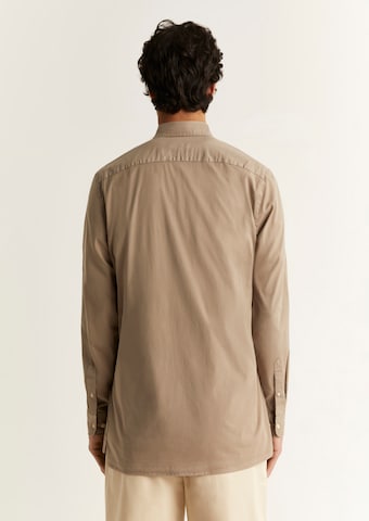 Scalpers Regular fit Button Up Shirt in Brown