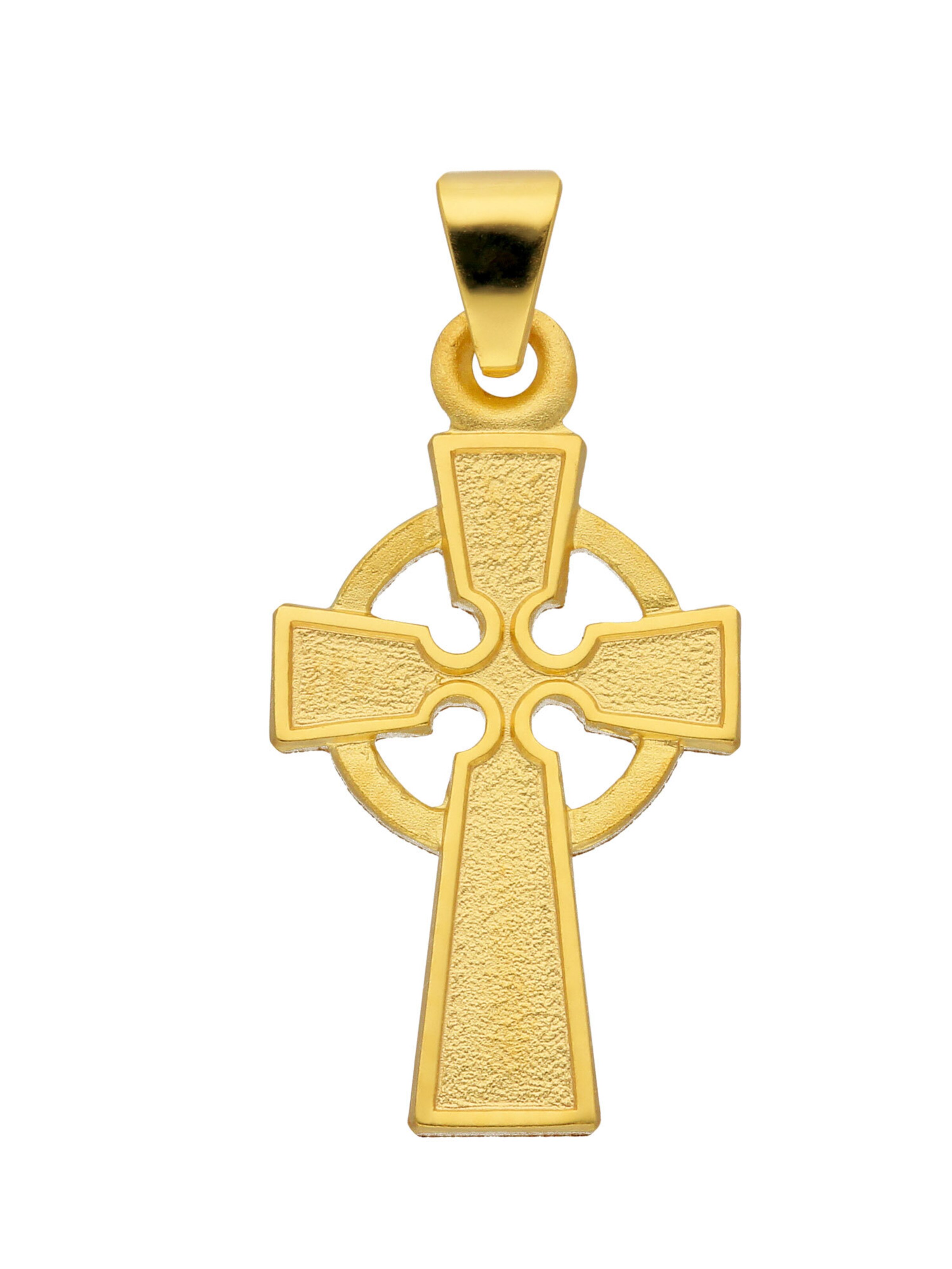 Adelia´s Anhänger 'Kreuz' in Gold: Vorderseite