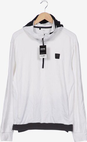 ADIDAS PERFORMANCE Sweatshirt & Zip-Up Hoodie in M in White: front