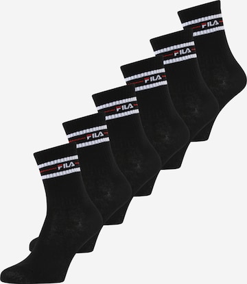 Calzino di FILA in nero: frontale