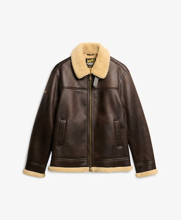 Superdry Tussenjas in Bruin: voorkant