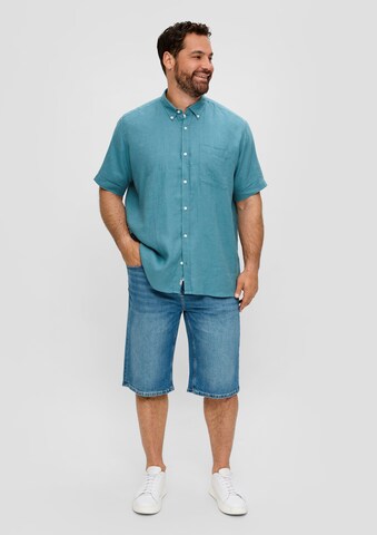 s.Oliver Regular fit Button Up Shirt in Green