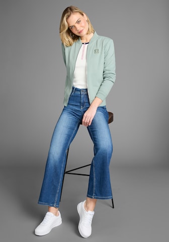 DELMAO Zip-Up Hoodie in Green