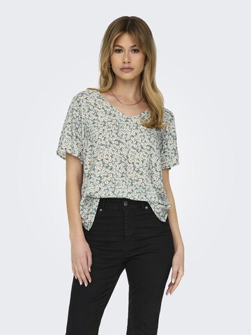 ONLY - Blusa 'SUSAN' en verde: frente