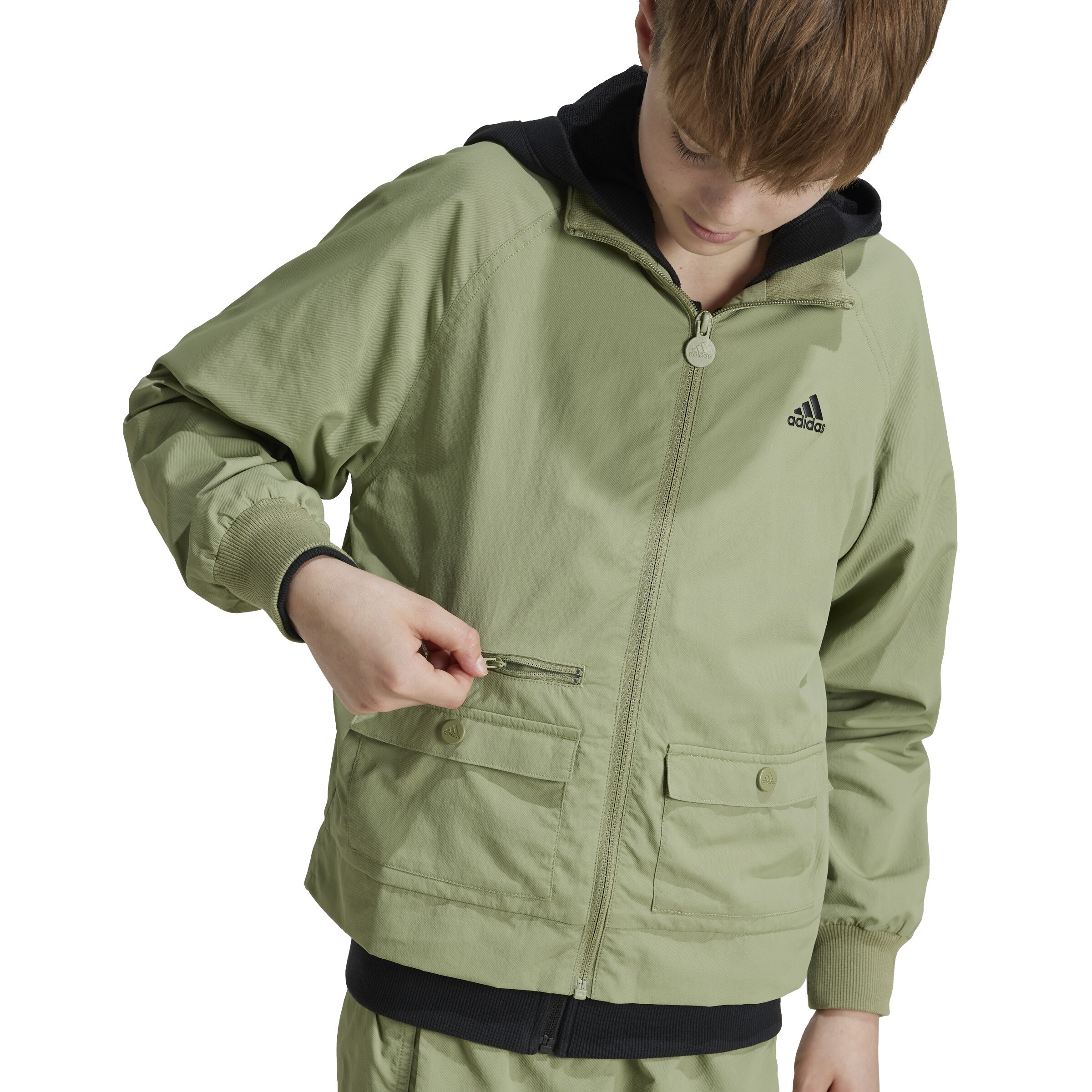 ADIDAS SPORTSWEAR Athletic Jacket 'Future Icons' in Green
