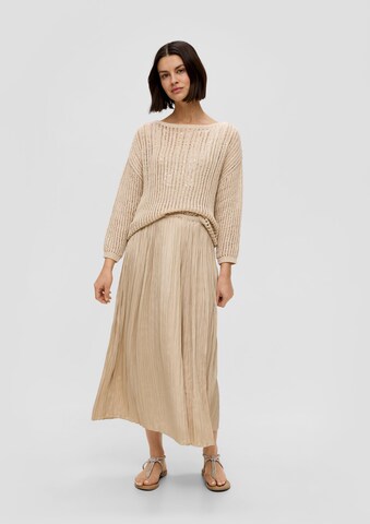 s.Oliver BLACK LABEL Skirt in Beige: front