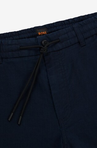 BOSS Tapered Chinohose 'DS' in Blau