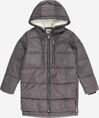 KIDS ONLY Manteau 'NORA' en graphite / blanc, Vue avec produit