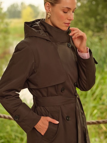 love & roses Between-seasons coat in Brown