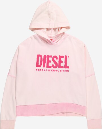 DIESEL Sweatshirt 'SQUINGY' i rosa: framsida