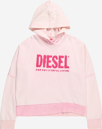 DIESEL - Sweatshirt 'SQUINGY' em rosa: frente
