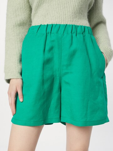 Lindex Loose fit Pants 'Sara' in Green