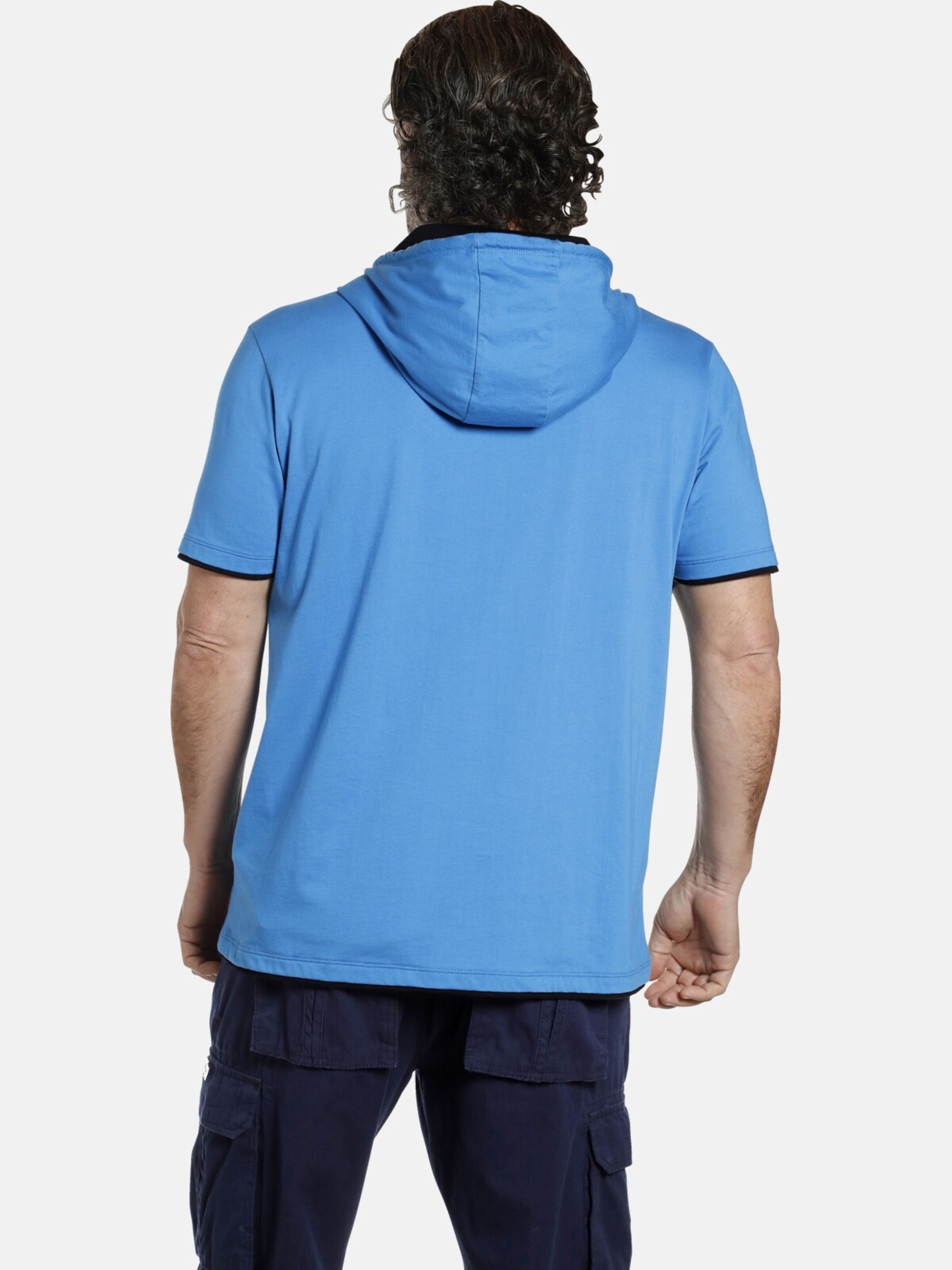Männer Große Größen Jan Vanderstorm T-Shirt 'Keld' in Blau - ZA85885 Männer Große Größen Jan Vanderstorm T-Shirt 'Keld' in Blau - ZA85885