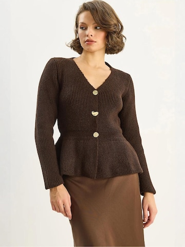 Bianco Lucci Strickjacke in Braun