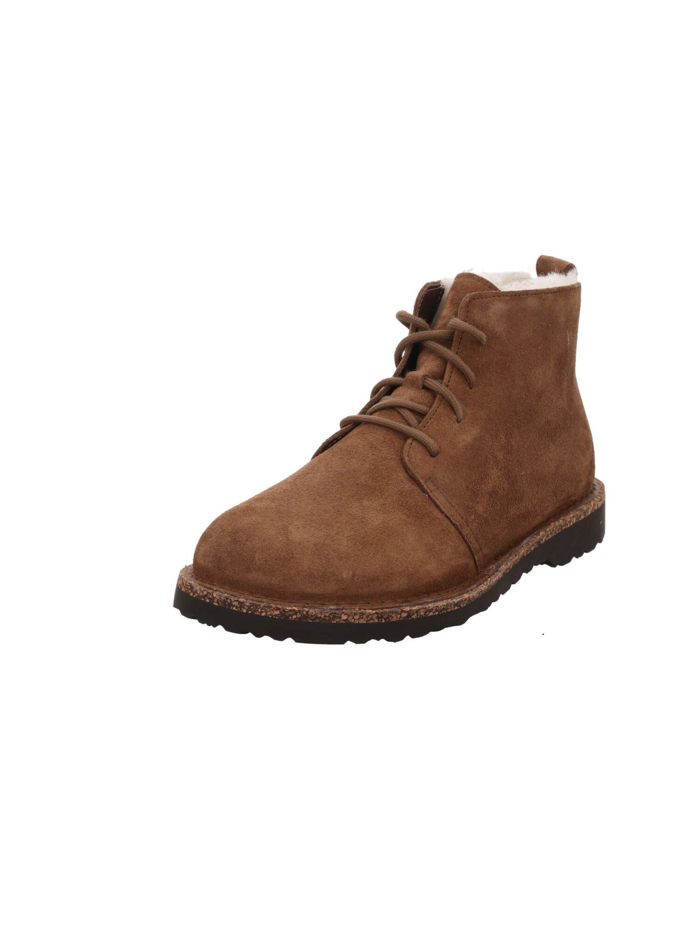 BIRKENSTOCK Lace-Up Ankle Boots 'Uppsala ' in Brown: front