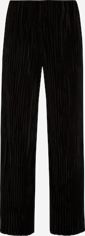 s.Oliver BLACK LABEL - Pierna ancha Pantalón en negro: frente