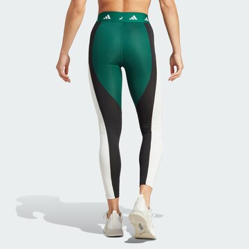 ADIDAS PERFORMANCE Skinny Sportnadrágok 'Techfit Colorblock' - fekete