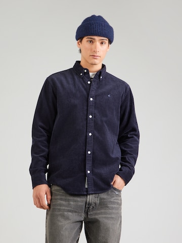 zils Carhartt WIP Standarta piegriezums Krekls: no priekšpuses