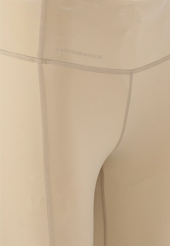 ENDURANCE Skinny Sporthose 'Thadea' in Beige