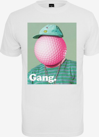 Regular fit Maglietta 'Golf Gang' di Mister Tee in bianco: frontale