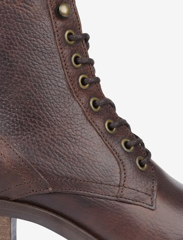 BULLBOXER Lace-Up Ankle Boots in Brown